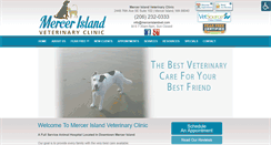 Desktop Screenshot of mercerislandvet.com